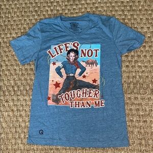 Rodeo Quincy “Life’s Not Tougher Than Me” T-Shirt sz lg